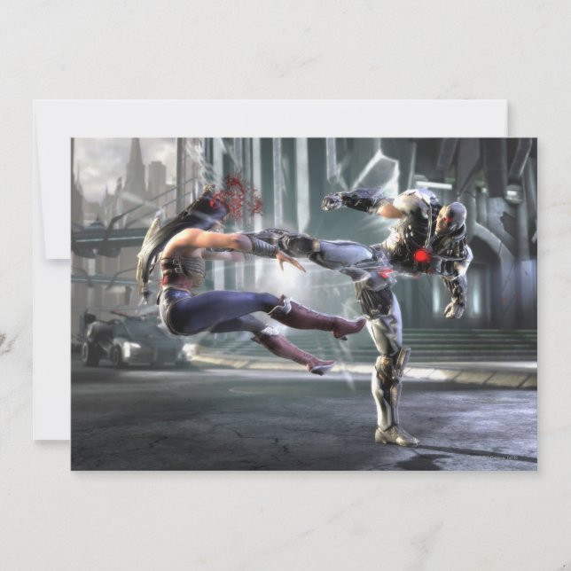 Capture d'écran : Wonder Woman vs Cyborg (Devant)