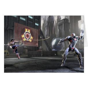 Capture d'écran : Wonder Woman vs Cyborg 2