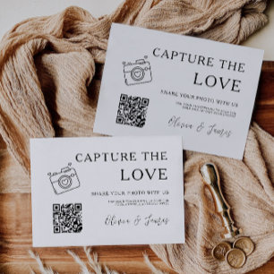 Capture Minimaliste du Modèle de carte d'amour, co