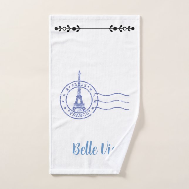 Capturer Paris avec les serviettes Belle Vie (Serviette à main)