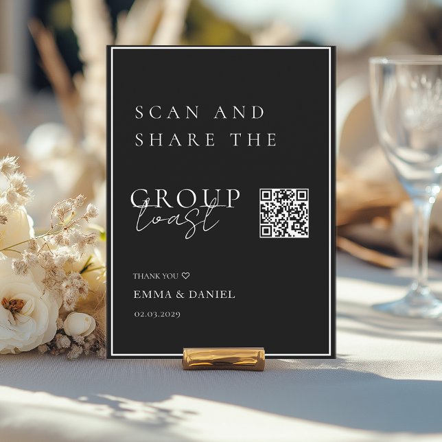 Capturez chaque instant-Mariage QR Code Partage ph (Capture Every Moment–Wedding QR Code Photo Sharing. Personalized with your names, date and text.)