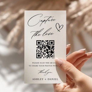 Capturez la carte de boîtier de code QR Love Maria