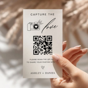Capturez la carte de boîtier de code QR Love Maria