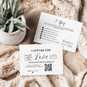Capturez la carte de code QR Love Mariage, Carte p