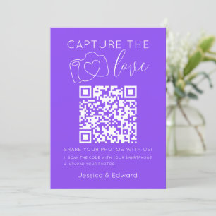 Capturez L'Amour Qr Code Lavender Indigo Modern