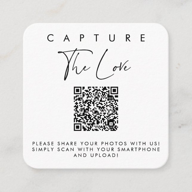 Capturez les cartes d'amour avec code QR (Devant)