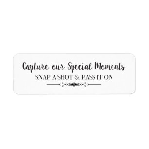 Capturez nos moments Étiquettes de caméra