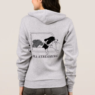 Capuche Veste à fermeture éclair logo Bea-Streaming