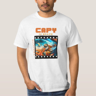 Capy In Space - Cool Capybara T-shirt Design