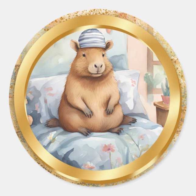 CAPYBARA - 2 STICKERS (Devant)
