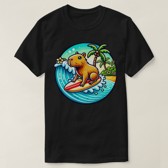 Capybara Cowagunga TShirt (Design devant)
