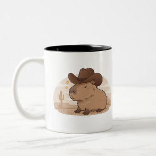 Capybara Cowboy Mug   Drôle café à thème occidenta
