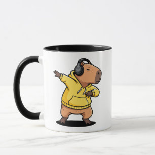 Capybara Dancing Mugs