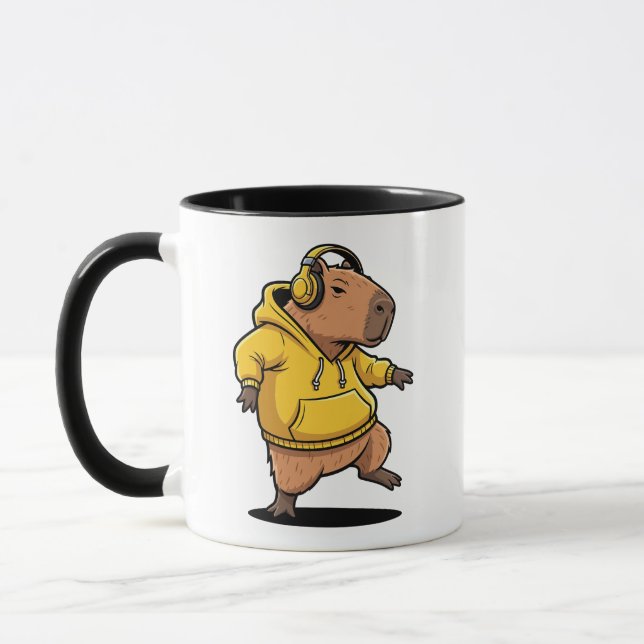 Capybara Dancing Mugs (Gauche)