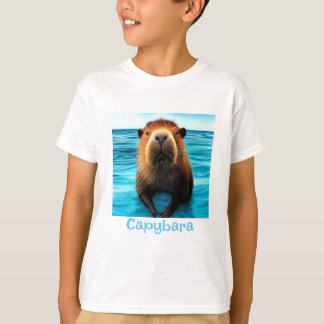 Capybara Dans Le T-shirt Eau
