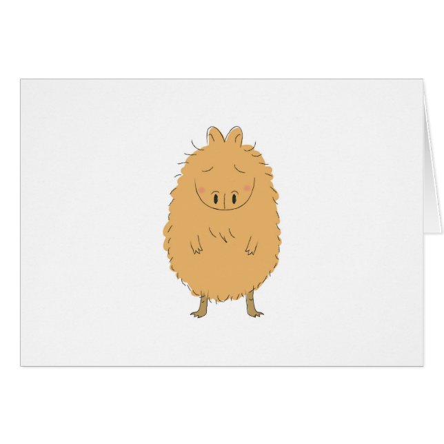 Capybara de pensée (Devant horizontal)