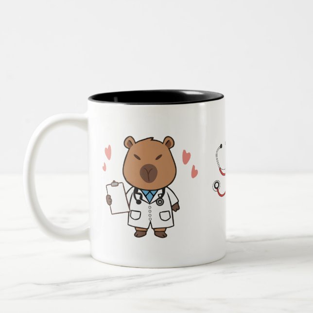 Capybara Doctor Mug | Drôle Coupe Médicale de café (Gauche)