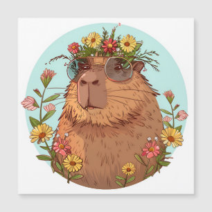 Capybara en lunettes de soleil Été