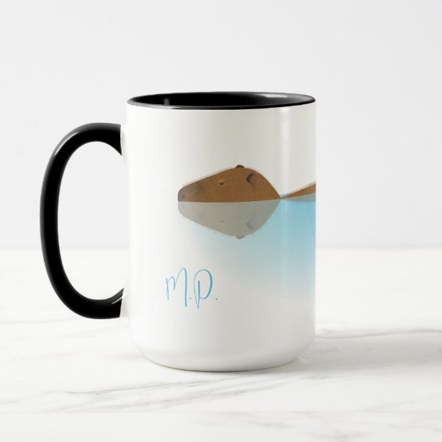 Capybara & Initiales Mug (Gauche)
