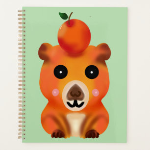 Capybara Mignon et Flou avec Orange Ar Kawaii An