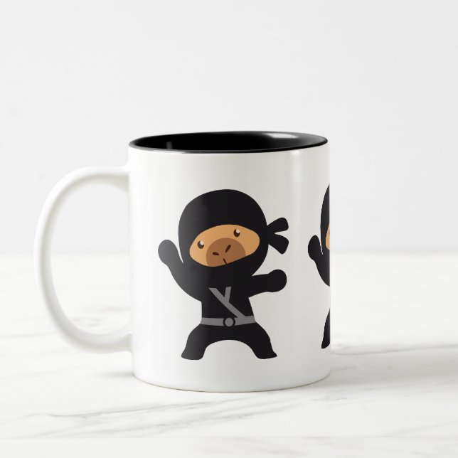 Capybara Ninja Mug | Amusant animal d'arts martiau (Gauche)