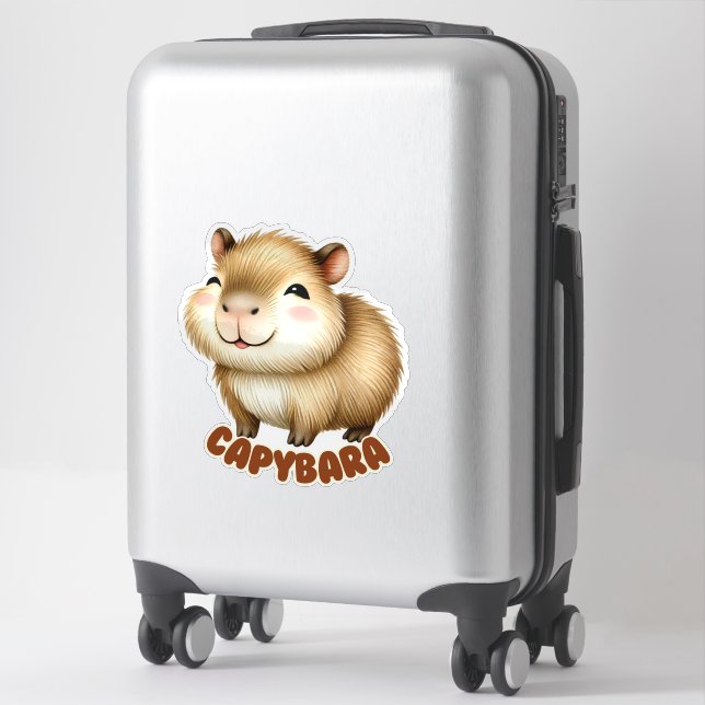 CAPYBARA - STICKER DE NURSERY (Sur valise)