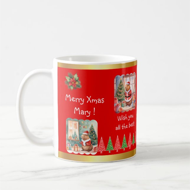CAPYBARA XMAS MUG (Gauche)