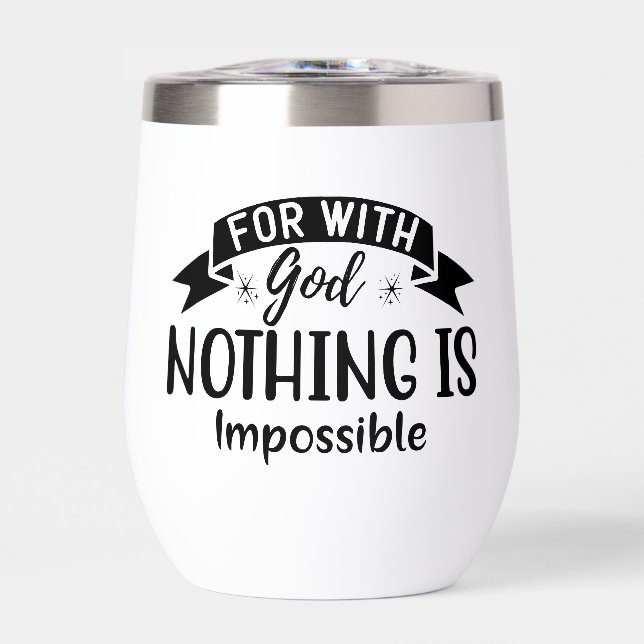 Car Avec Dieu, Rien N'Est Impossible Chrétien (Avant)