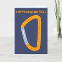 Carabinier Carte d'anniversaire pour l'escalade