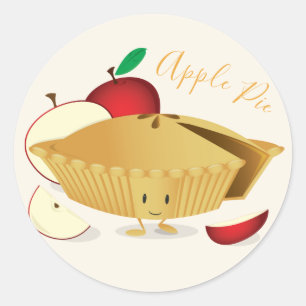 Caractère à tarte Apple   Sticker