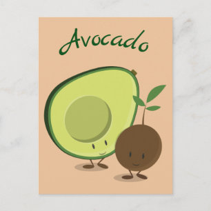 Caractère Avocado   Carte postale