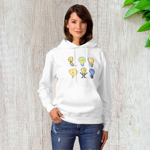 Caractères d'ampoule Sweat - shirt à capuche femme