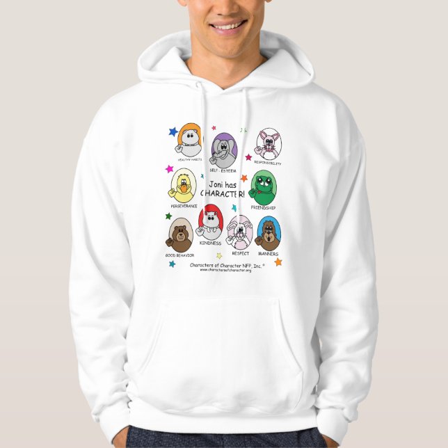 Caractères de sweat - shirt à capuche de caractère (Devant)