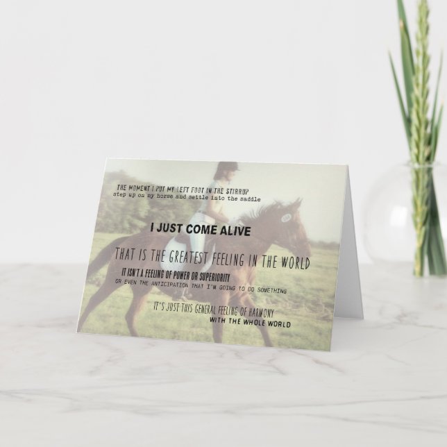 CARACTÉRISTIQUE HARMONIE Carte de voeux (Devant)