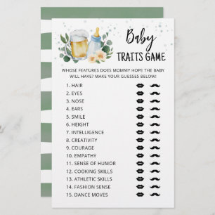 Caractéristiques de bébé Jeu Vert Bébé est la fête