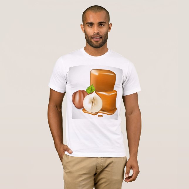 Caramel Cubes Lollies Mens T-shirt (Devant entier)
