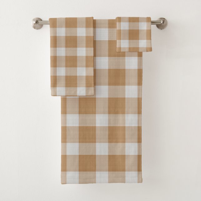 Caramel et carreaux à damier blanc (En situation)