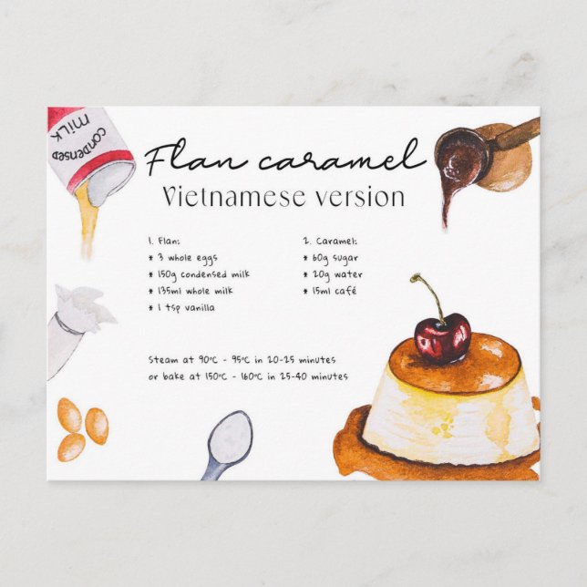 Caramel Flan - Carte postale (Devant)