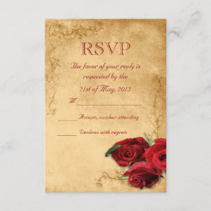 Caramel vintage Mariage Brown et Rose RSVP