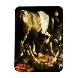 Caravaggio Conversion de Saint Paul Magnet