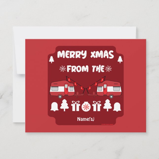 Caravan Joyeux Camping de Noël (Devant)