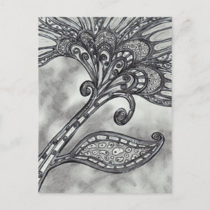 Carbone Flower 4 carte postale