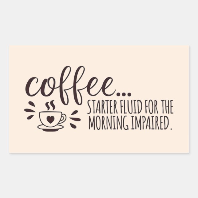 Carburant du matin : Stickers Lover café (Devant)