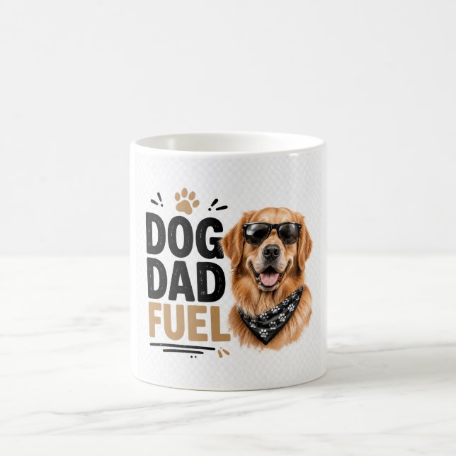 Carburant Papa Chien Tasse à Café Drôle Retriever  (Centre)