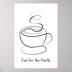 Carburant pour l'agitation - Poster de motivation