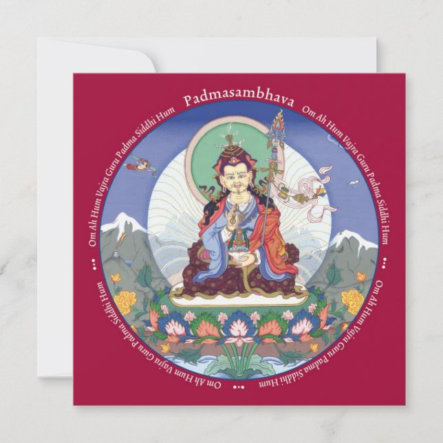 CARD Padmasambhava - avec enveloppe (Devant)