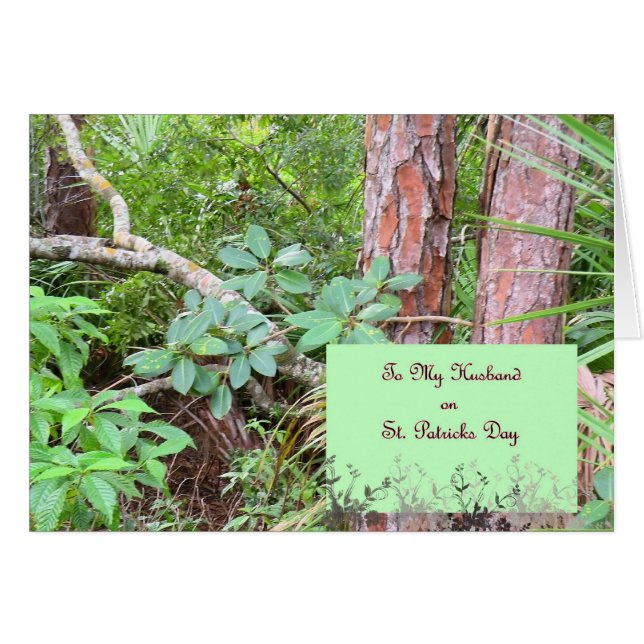 Card St. Patrick's Day for Husband (Devant horizontal)