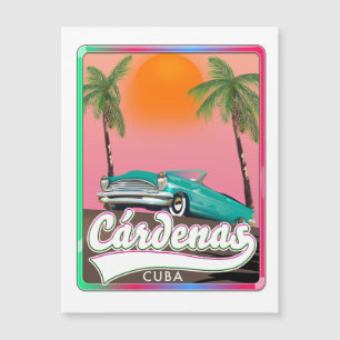 Cárdenas Cuba poster de voyage vintage