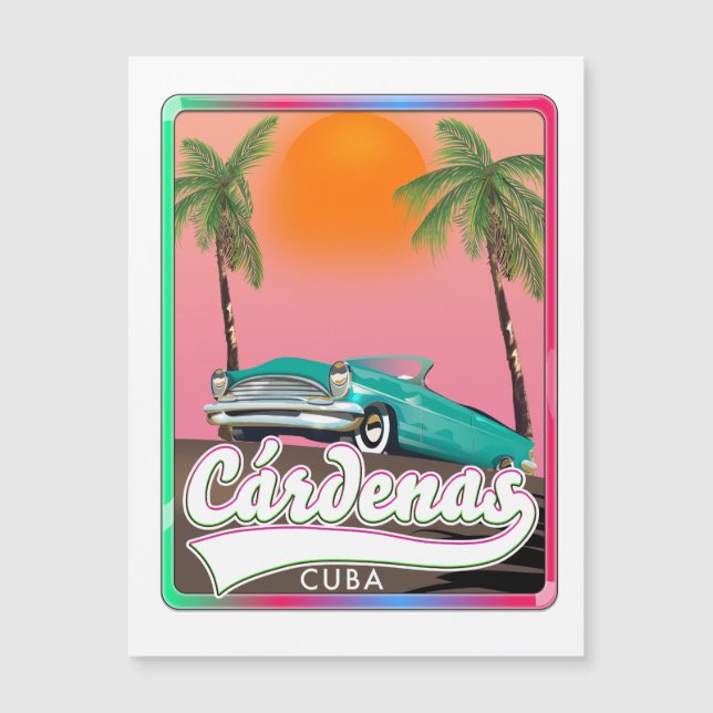 Cárdenas Cuba poster de voyage vintage (Devant)