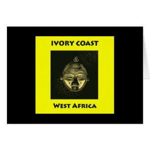 Cardez le MASQUE d'OR de la CÔTE D'IVOIRE, arrière